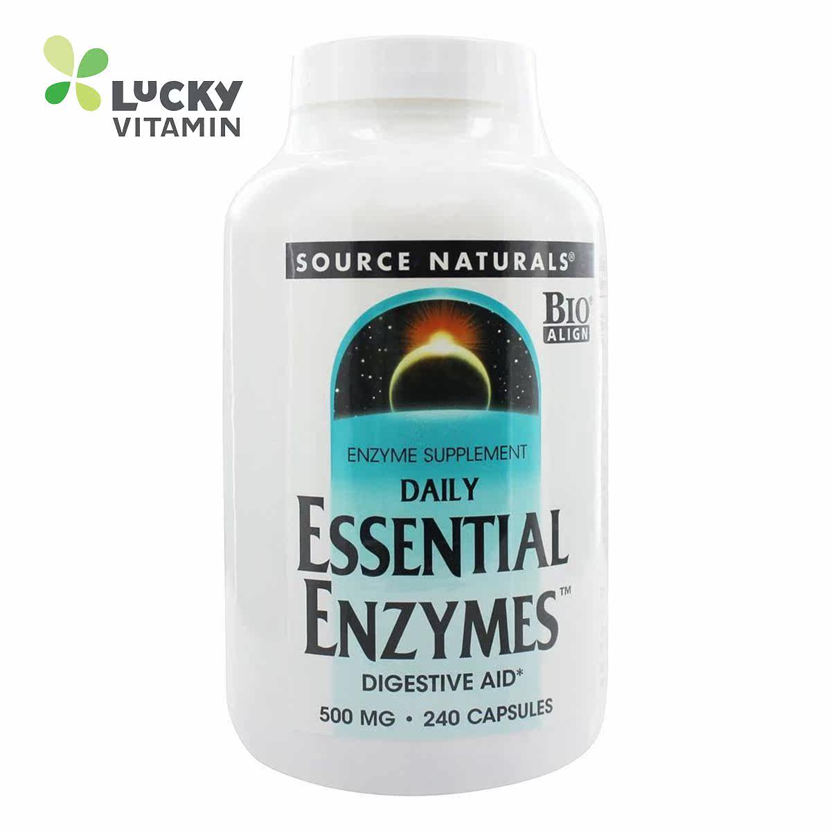 Source Naturals 必需消化酶 500毫克 240 胶囊
