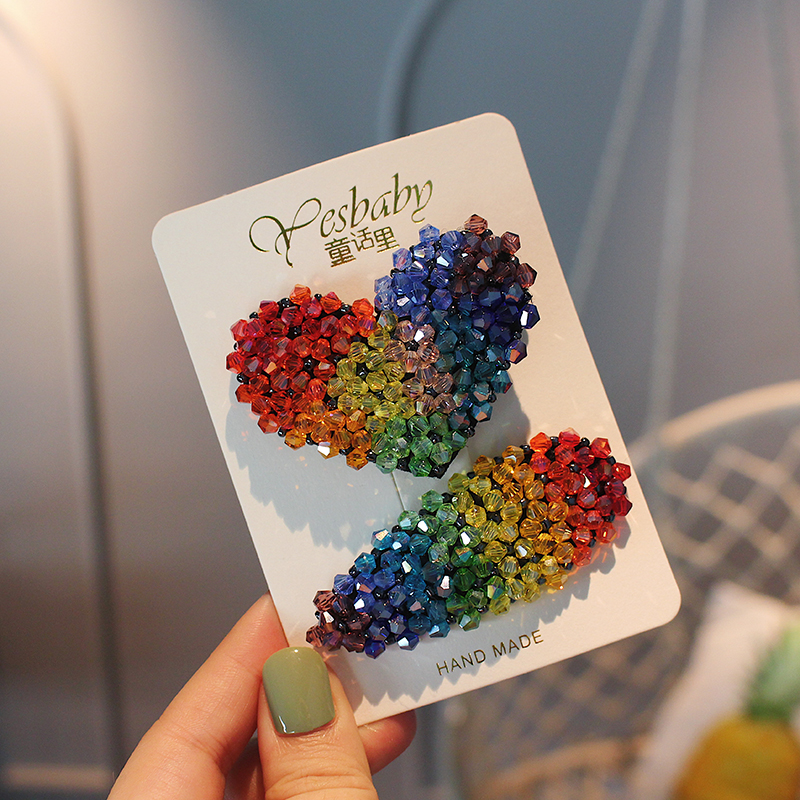 高端彩色时尚爱心水滴儿童发饰