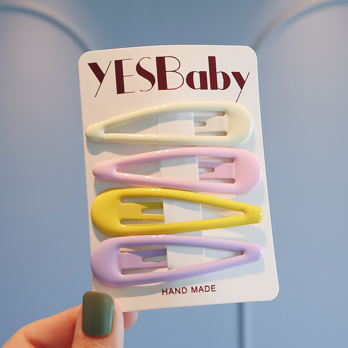 大号发夹彩色基础碎发夹