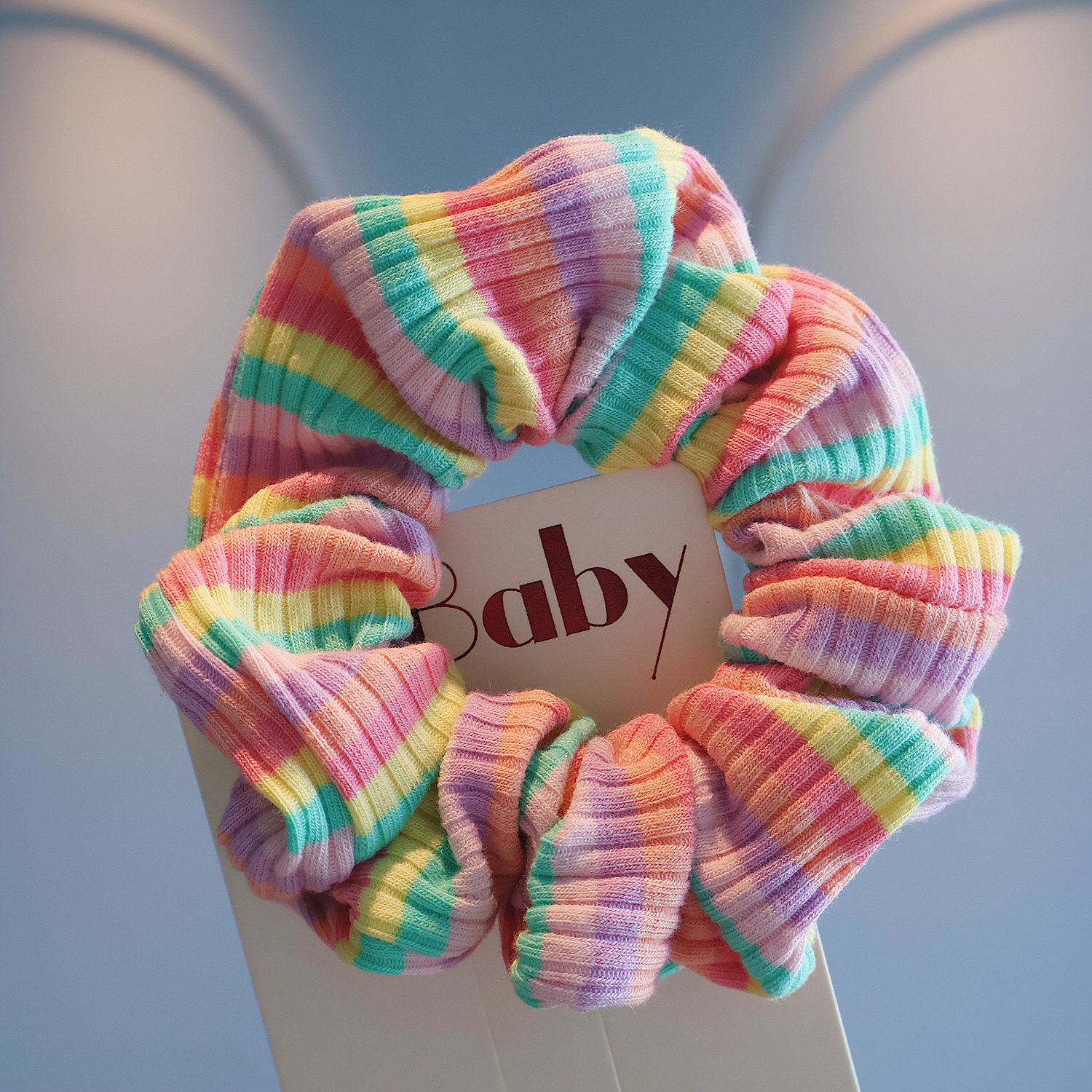 高级感学院风彩色条纹大肠发圈儿童扎头发丸子头皮筋可爱马尾发绳,童装/婴儿装/亲子装,发饰,淘宝优惠券,粉丝福利购,淘宝优惠卷