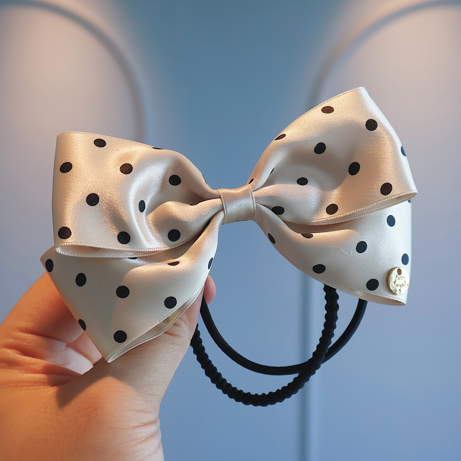 学生气质香槟波点扎头发绳高级感蝴蝶结发圈儿童百搭马尾绑发皮筋,童装/婴儿装/亲子装,发饰,淘宝优惠券,粉丝福利购,淘宝优惠卷