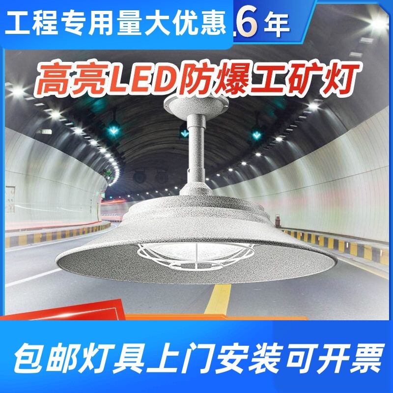 防爆led工矿灯工厂房车间专用灯仓库防水尘天棚照明吊灯泡100工厂图片