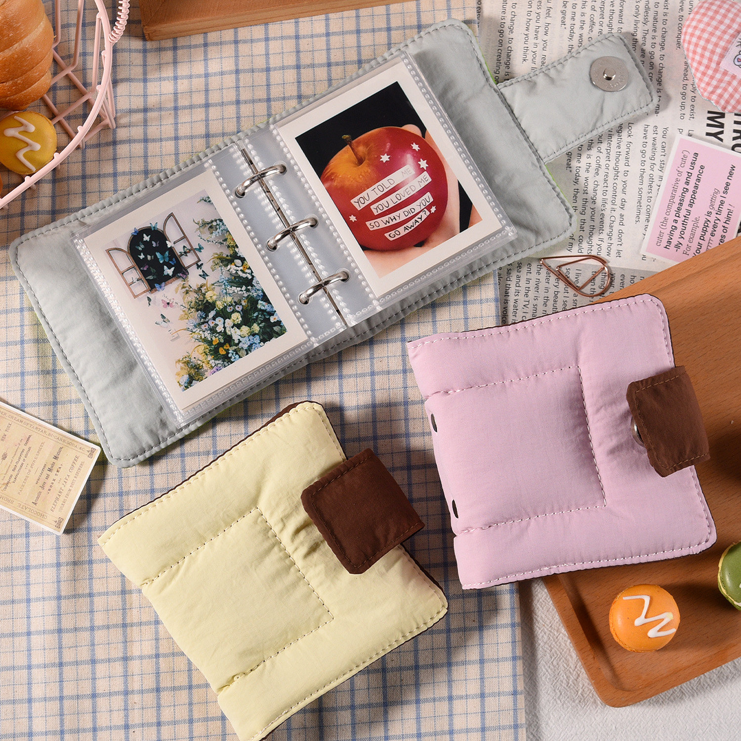 布艺小米富士mini照片单格拍立得活页小相册本3寸收纳册爱豆专辑