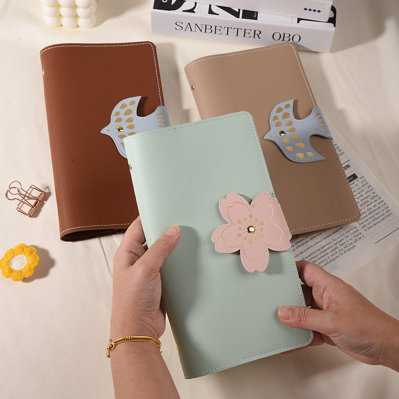 2025高颜值皮面家庭理财定期银行回执单存款存折储蓄单存单家用支票票据水单大容量银行卡汇票收纳收集本册夹