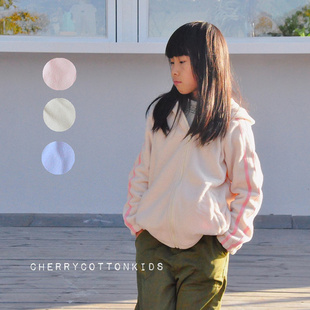 【3折不退换】轻巧好穿摇粒绒 女童秋冬保暖拉链带帽卫衣休闲外套