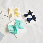 缎带蝴蝶结边夹 发夹 气质款 法式 5折不退换 跟连衣裙是JUE配