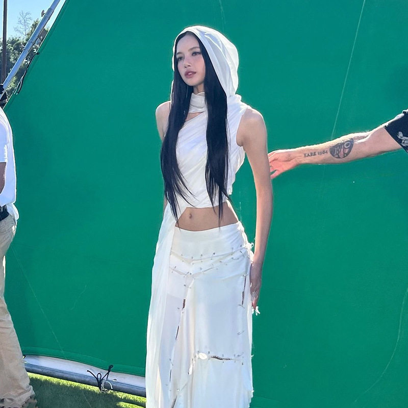 lisa同款女废土风背心女