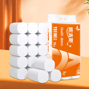 顺清柔15卷加厚5层家用实惠装