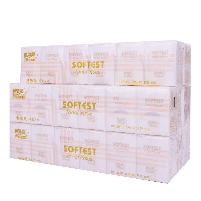 順清柔便携式4层8条96包手帕纸