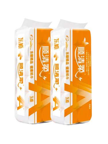 顺清柔卫生纸3kg2提装厕纸家用