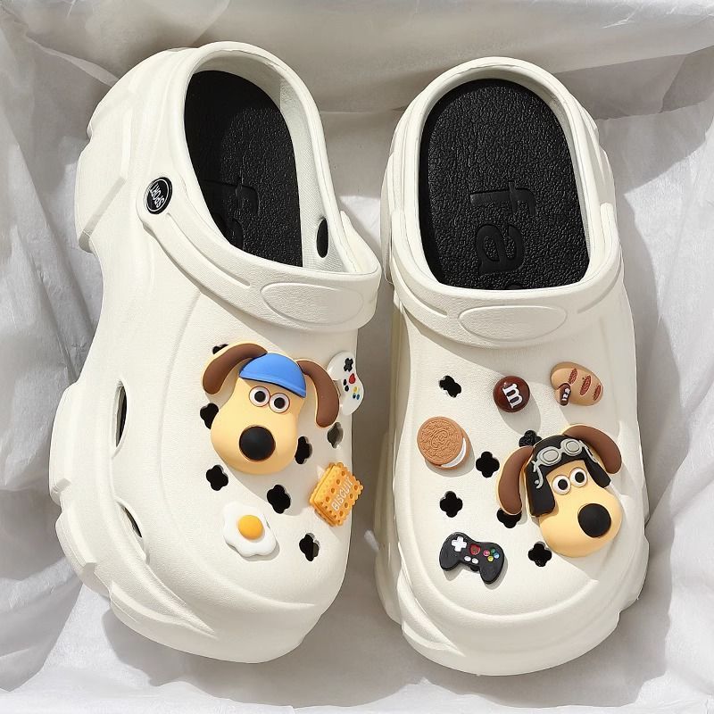 7cm洞洞鞋女夏季可爱狗狗