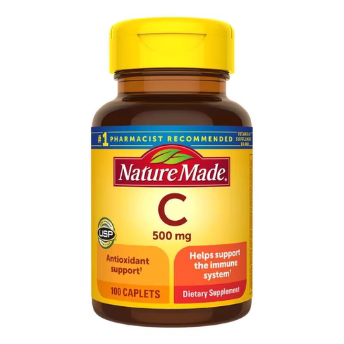 美国Nature Made天维美维生素C片Vitamin C非咀嚼片500mg 100片