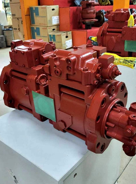 挖掘机川崎泵K3V63柱塞泵现代R110 130 150-7挖机液压泵总成配件