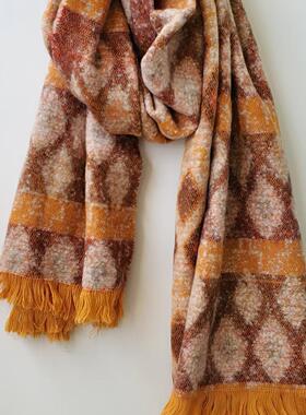 西班牙轻奢BIMBA Y LOLA冬季女士保暖围巾加厚披肩