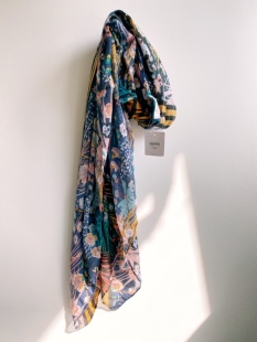 法国PROMOD正品春秋季女装围巾欧美风时尚丝巾薄款方巾多用披肩