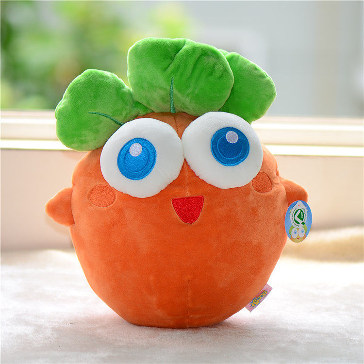 保卫萝卜公仔carrotfantasy胡萝卜毛绒玩偶卡通呆萌蔬菜水果玩具