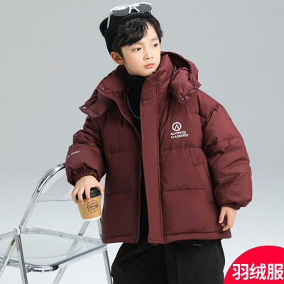 冲锋衣儿童羽绒服2025冬季男童可拆卸内胆三合一户外保暖运动外套