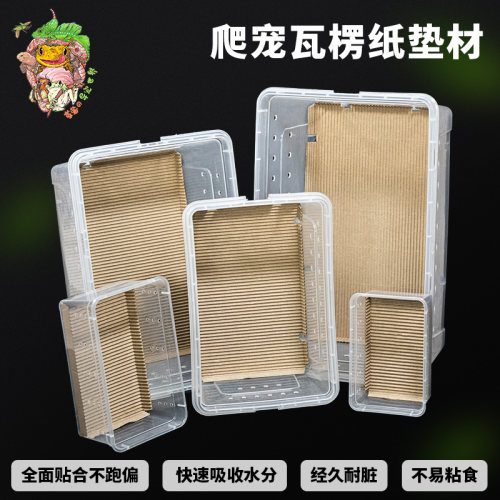 加厚爬宠瓦楞纸垫纸包边垫材宠物掌上明蛛饲养盒专用包边爬盒垫纸