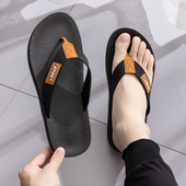 休闲凉拖鞋 防滑耐磨居家用浴室外出男拖鞋 潮流人字拖夏季 2025男士