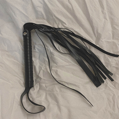 RESISTU 趣味皮革流苏鞭子游戏皮鞭装饰配件