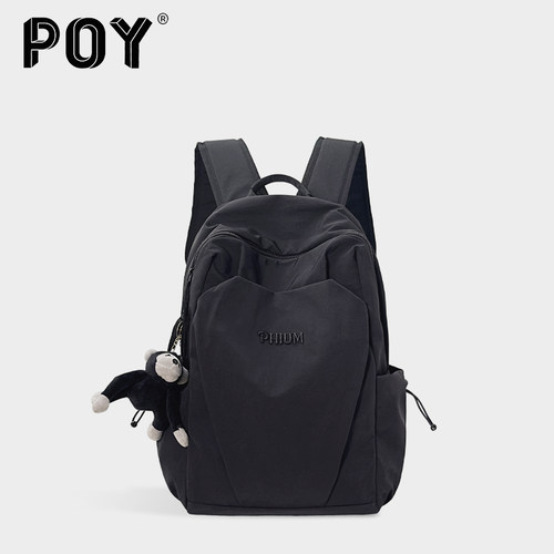 背包男大容量黑色款运动双肩包