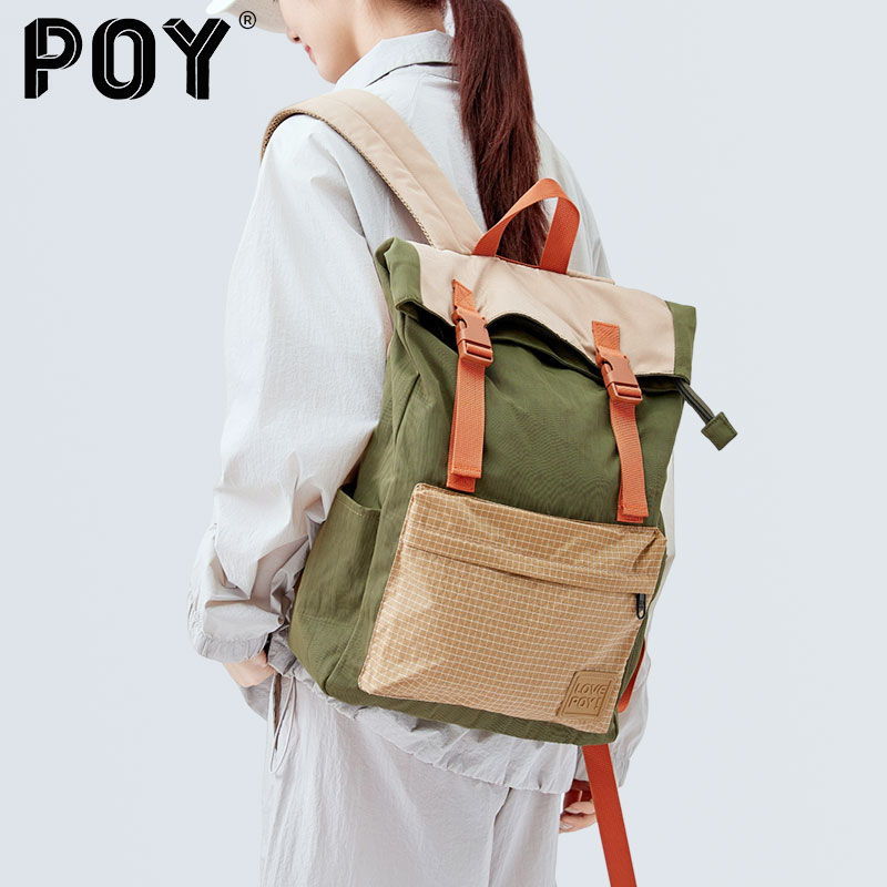 轻便大容量双肩包复古电脑背包