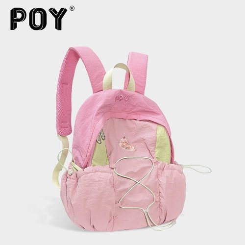 POY新品轻便小背包女旅游双肩包