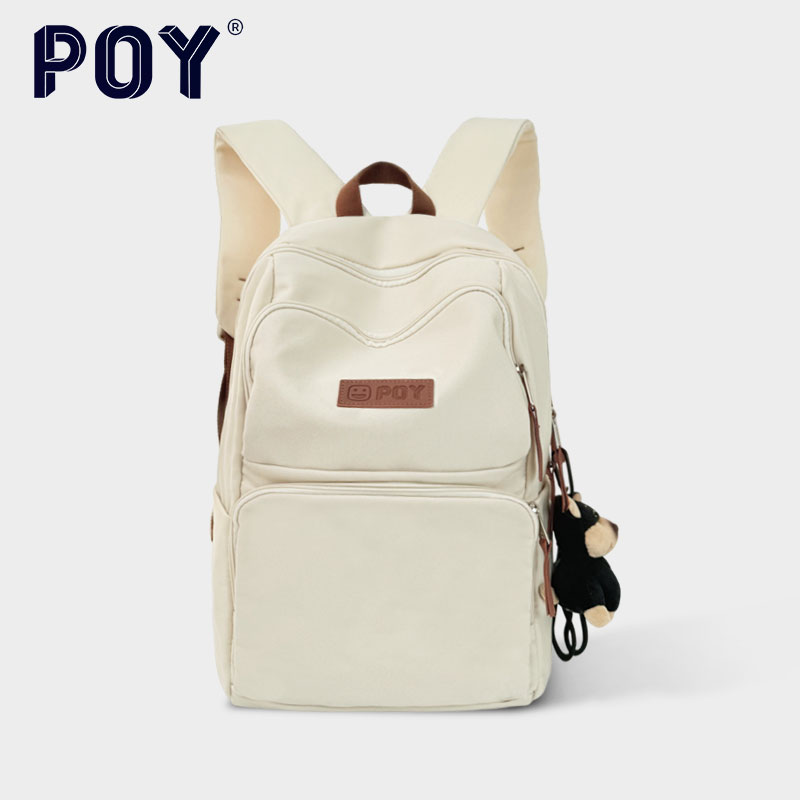 简约书包高中生百搭大容量双肩包