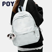 POY®新品 书包休闲女初中生日系ins风高中生双肩包百搭上课背包