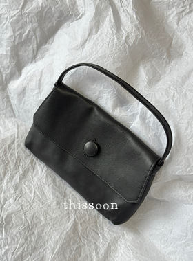 现货 The Row 新款黑色棕色sally手拎小手袋信封包 小包 极简