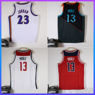 奇才队23号复古白13号普尔城市版球衣33库兹马背心美式男女篮球服