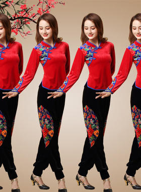 高档广场舞服装新款套装