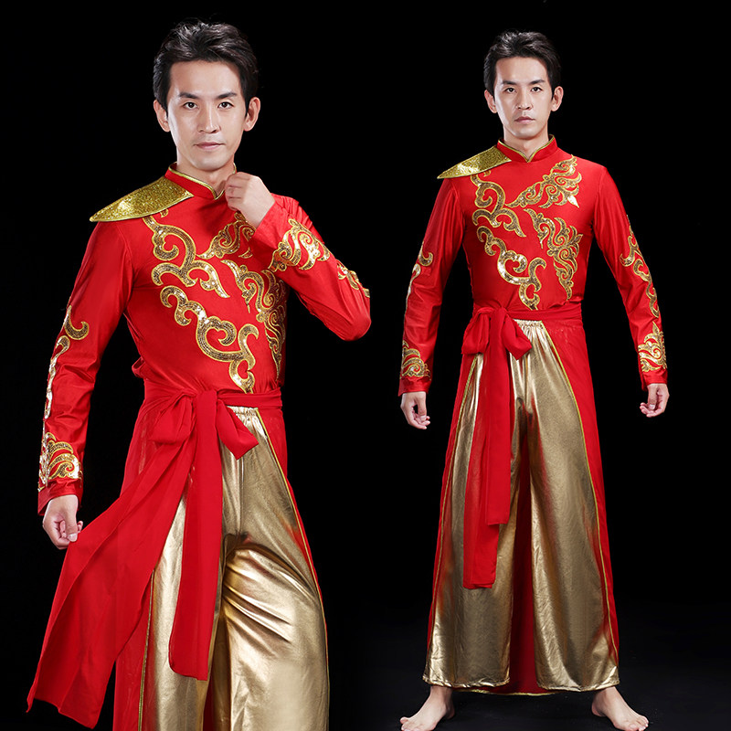 高档威风锣鼓2026新款男秧歌服演出服中老年腰鼓队打鼓队服舞龙服
