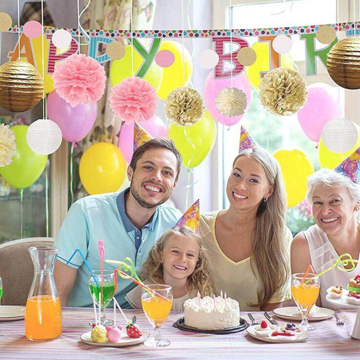 婚礼婚庆派对装饰礼品节庆结婚房布置纸花球节日派对庆典装饰用品