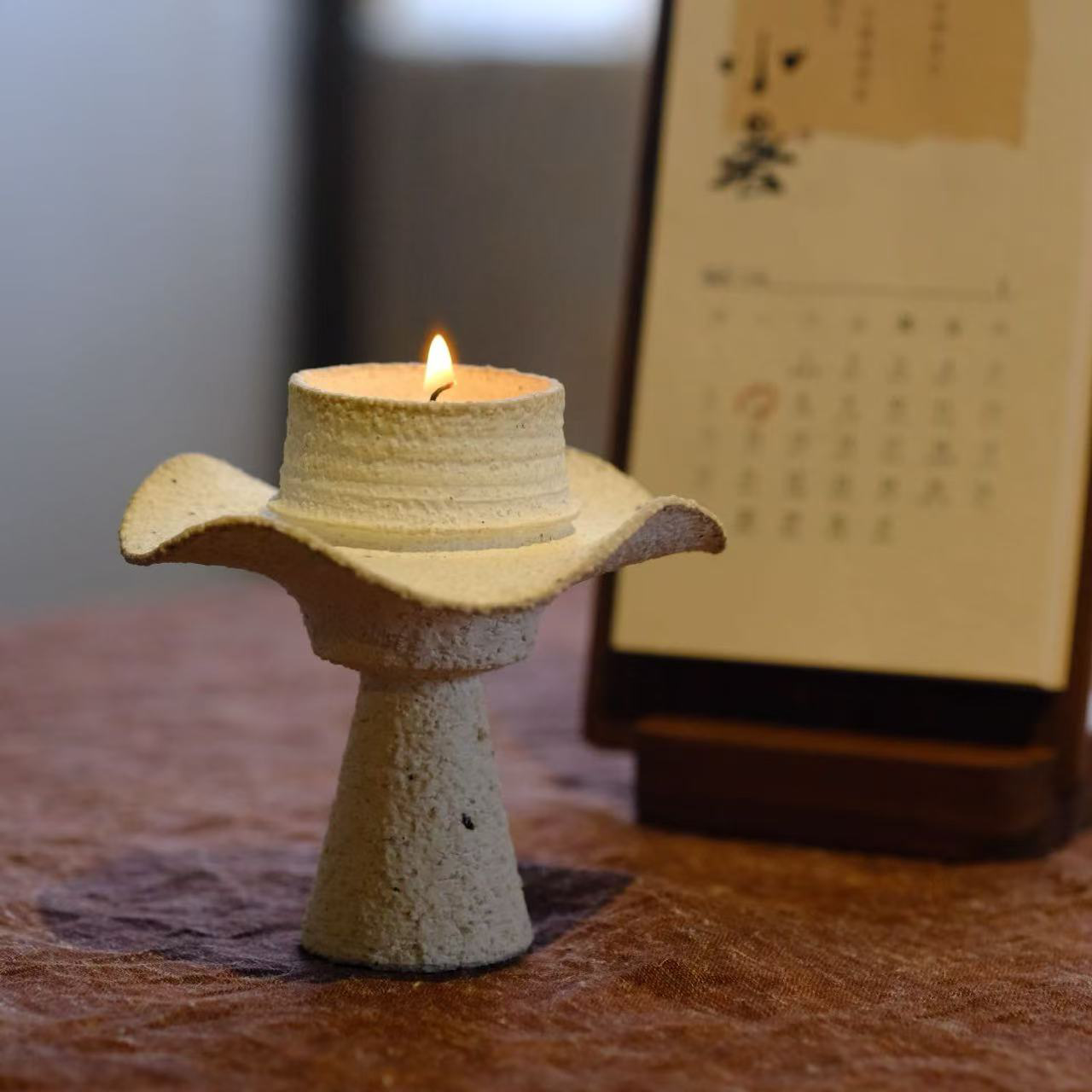 正版小喜宅 云卷云舒美人烛台手工熏香安神家用助眠香氛伴手礼