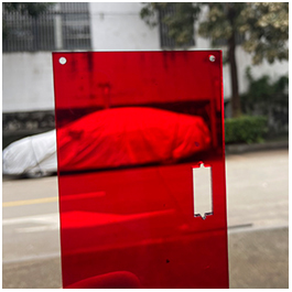 红色亚克力板半透明红有机玻璃板彩色亚格力板加工定制3 5 8 10mm