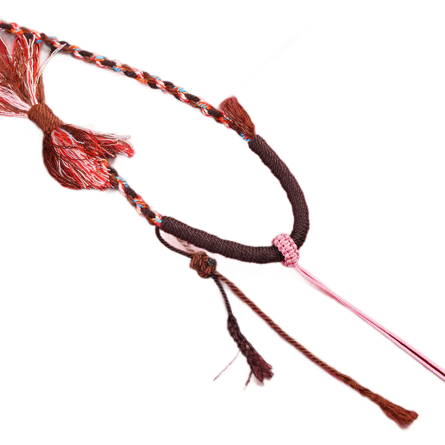 藏式五路财神手工编织吊坠挂绳唐卡棉线配绳佛牌挂坠高级感国风,饰品/流行首饰/时尚饰品新,银饰项链,淘宝优惠券,粉丝福利购,淘宝优惠卷