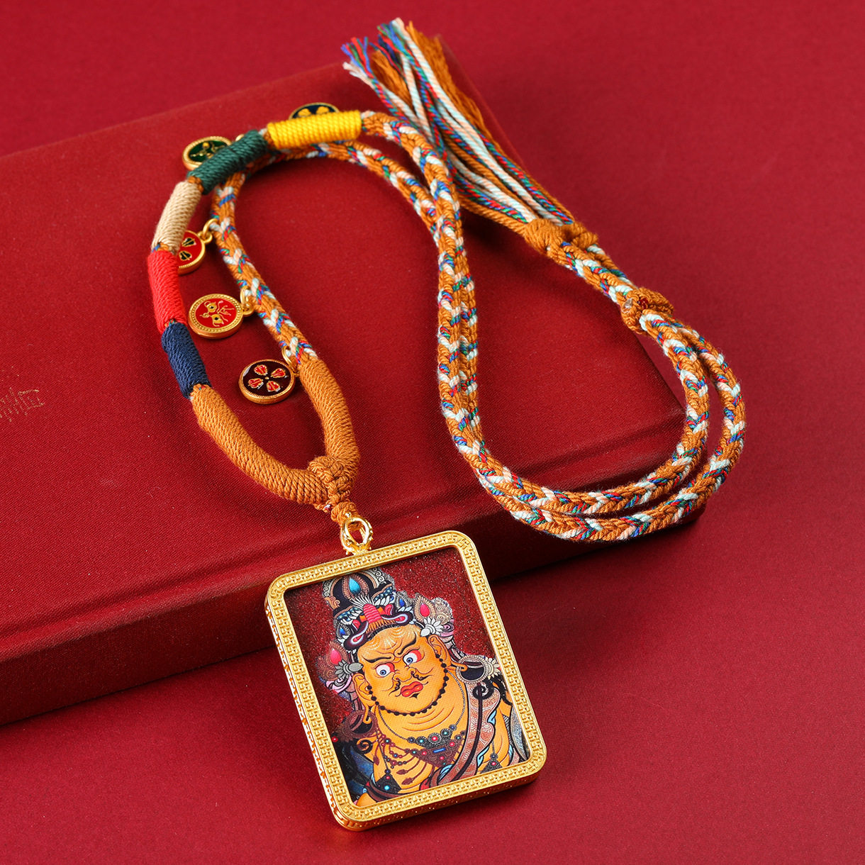 藏式唐卡半手绘朱砂唐卡藏式八大守护描金唐卡个性新中式唐卡本命,饰品/流行首饰/时尚饰品新,银饰项链,淘宝优惠券,粉丝福利购,淘宝优惠卷