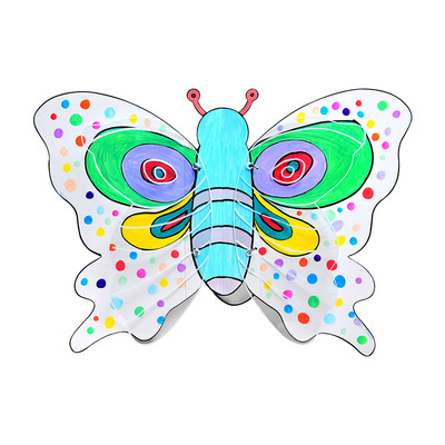 透明彩绘发光蝴蝶翅膀儿