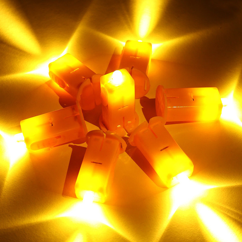 灯笼灯芯电子led灯珠暖黄光diy材料配件专用小灯泡内置灯小七彩灯