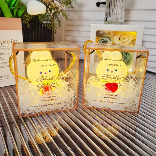 创意兔子led小夜灯夜市地