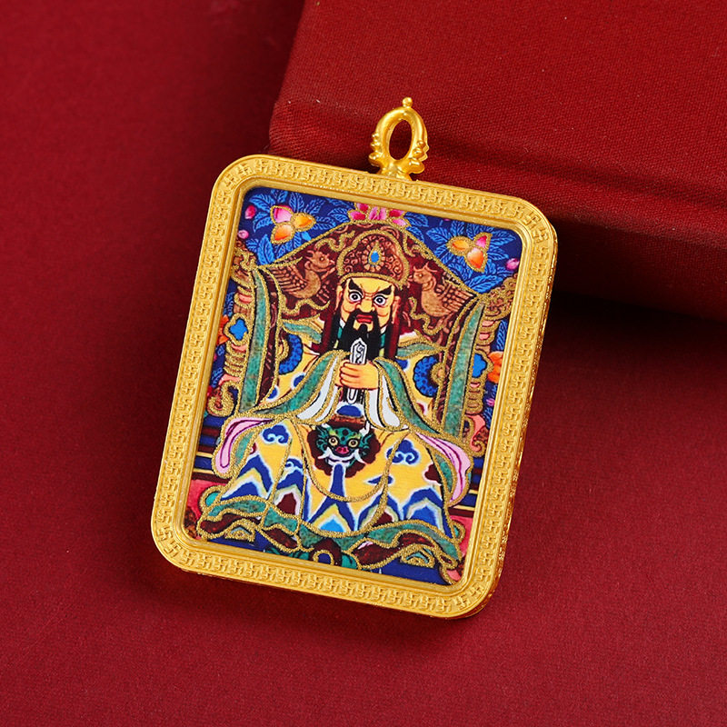 半手绘描金唐卡五爷描金各种款单面唐卡吊坠项链,饰品/流行首饰/时尚饰品新,项坠/吊坠,淘宝优惠券,粉丝福利购,淘宝优惠卷