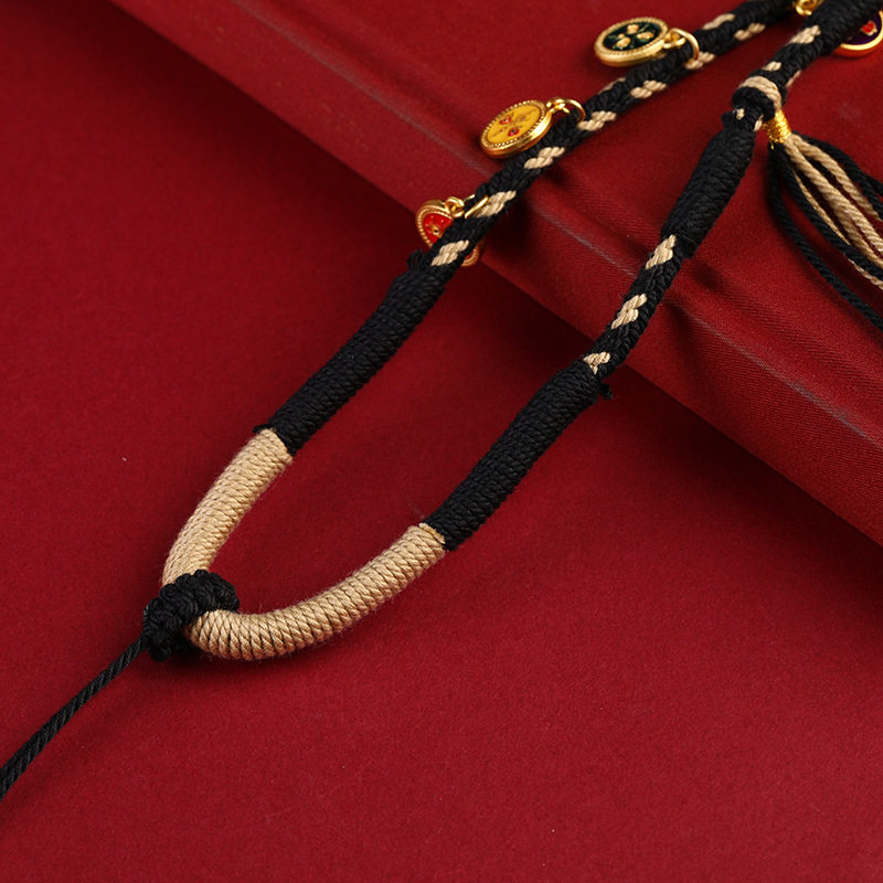 藏式棉绳黑白手工编织绳项链藏式吊坠绳五路财神唐卡项链绳,饰品/流行首饰/时尚饰品新,银饰项链,淘宝优惠券,粉丝福利购,淘宝优惠卷