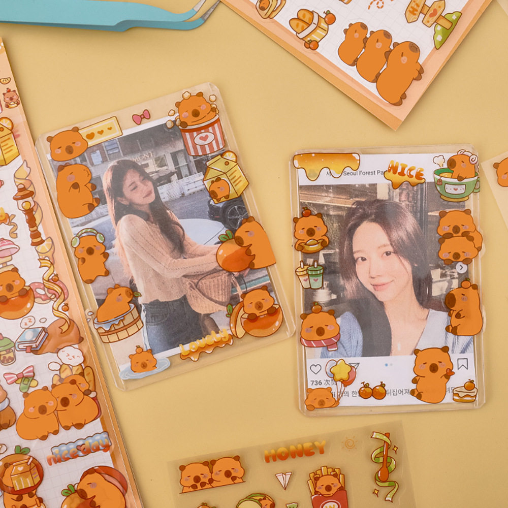 卡皮巴拉PET贴纸 学生可爱手账装饰素材卡通水豚手机壳DIY小贴画,商务/设计服务,礼品/工艺品/饰品设计,淘宝优惠券,粉丝福利购,淘宝优惠卷