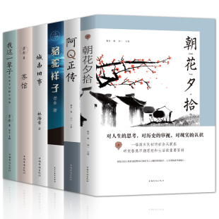 朝花夕拾骆驼祥子阿Q正传茶馆我这一辈子城南旧事 老舍鲁迅林海音短篇小说集 共6册 中国近代小说 青少年学生课外阅读书籍 包邮