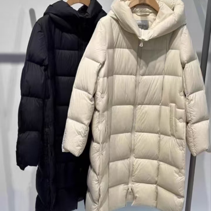 艾诺丝正品冬季宽松长款羽绒服