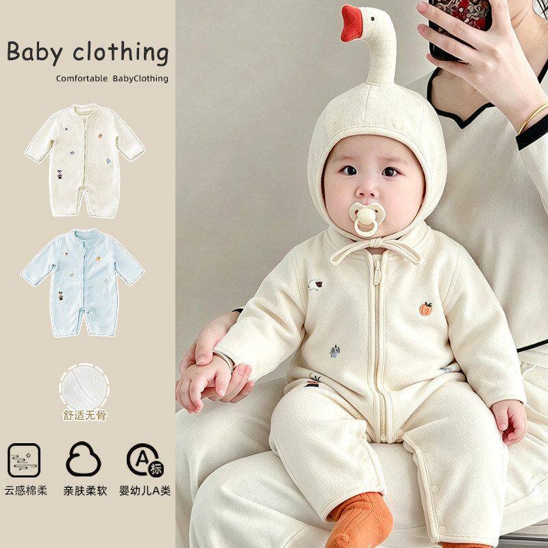 保暖外出服婴幼儿秋冬连体衣爬服