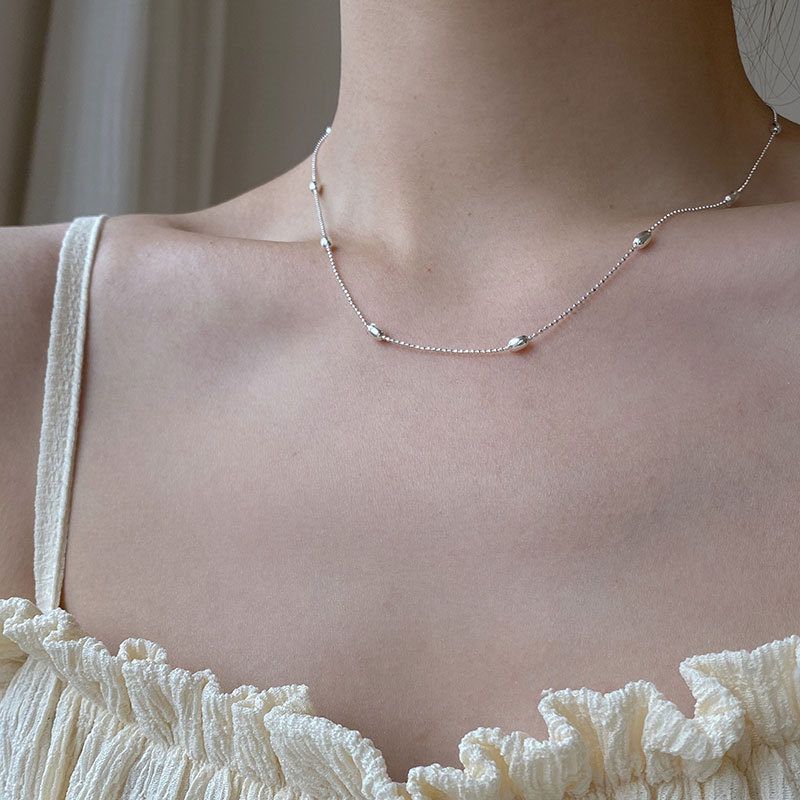 年2021女士0637简约米粒圆珠色