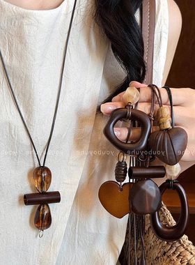 吊坠颈链饰品禅意链锁骨百搭设计