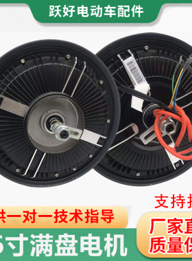 电动车电机16寸48V60V72V电瓶车500W800W1000W电动机静音马达